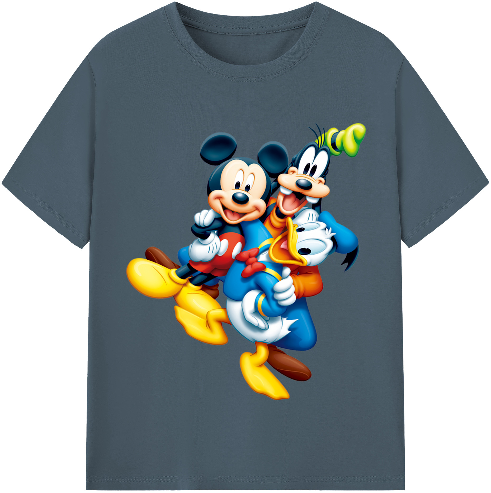 （画像用） ミッキーマウス Mickey Mouse 綿100％半袖Tシャツ（フロントプリント）